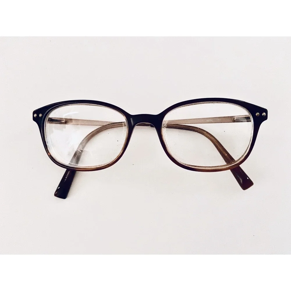 Kate Spade Brown Cat Eye Square Glasses W Gold Metal Temple Manuela 0ERV 140